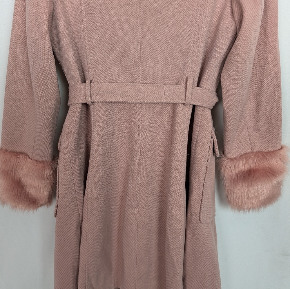 City Chic Make Me Blush Penny Lane Coat - Picture 7 of 13